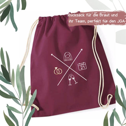 Personalisierter JGA Turnbeutel – Design 2