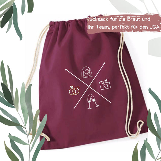 Personalisierter JGA Turnbeutel – Design 2
