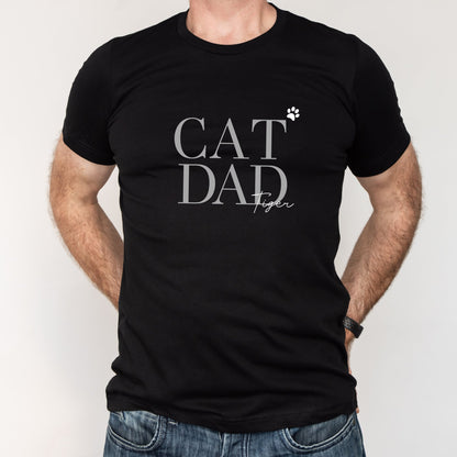 Personalisiertes T-Shirt – Cat Dad oder Dog Dad – Design 2