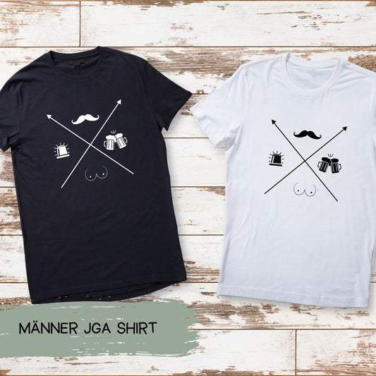 Personalisiertes T-Shirt für Männer – JGA – Design 2