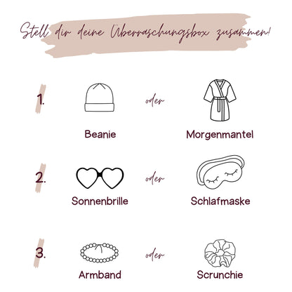 Personalisierte Geschenkbox für Trauzeugin, Brautjungfer oder Braut