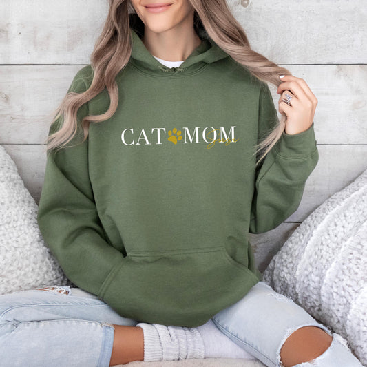 Personalisierter Hoodie – Cat Mom