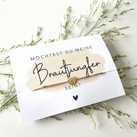 Personalisiertes Armband mit Gravur – Brautjungfer
