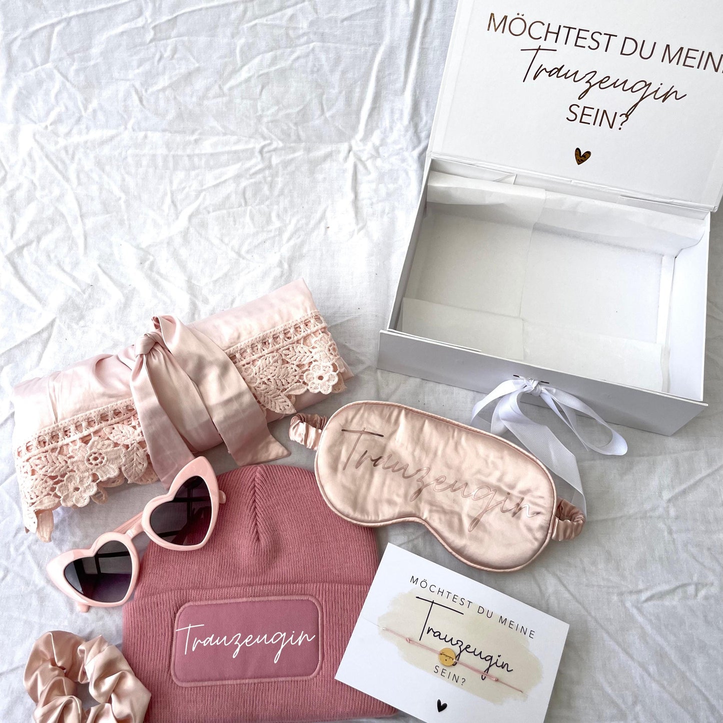 Personalisierte Geschenkbox für Trauzeugin, Brautjungfer oder Braut
