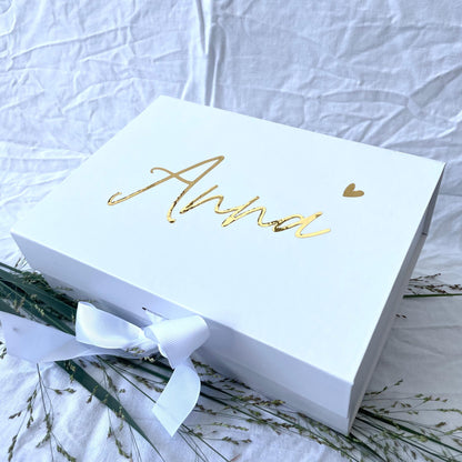 Personalisierte Geschenkbox für Trauzeugin, Brautjungfer oder Braut